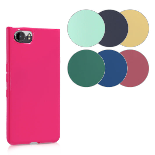 kwmobile Hülle kompatibel mit Blackberry KEYone (Key1) Hülle - weiches TPU Silikon Case - Cover geeignet für kabelloses Laden - Schwarz matt Schwarz matt  