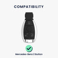 kwmobile Autoschlüssel Hülle kompatibel mit Mercedes Benz 2-Tasten Autoschlüssel (nur Keyless Go) Hülle - Schlüsselhülle Don't touch my Key