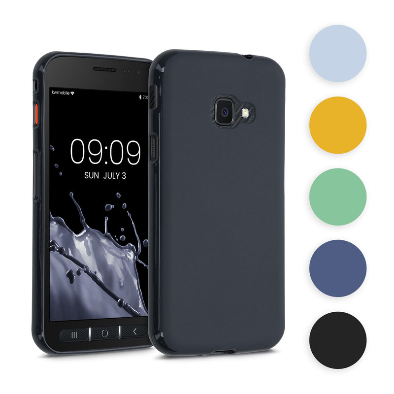 kwmobile Hülle kompatibel mit Samsung Galaxy Xcover 4 / 4S Hülle - weiches TPU Silikon Case - Cover geeignet für kabelloses Laden - Rot matt Rot matt  