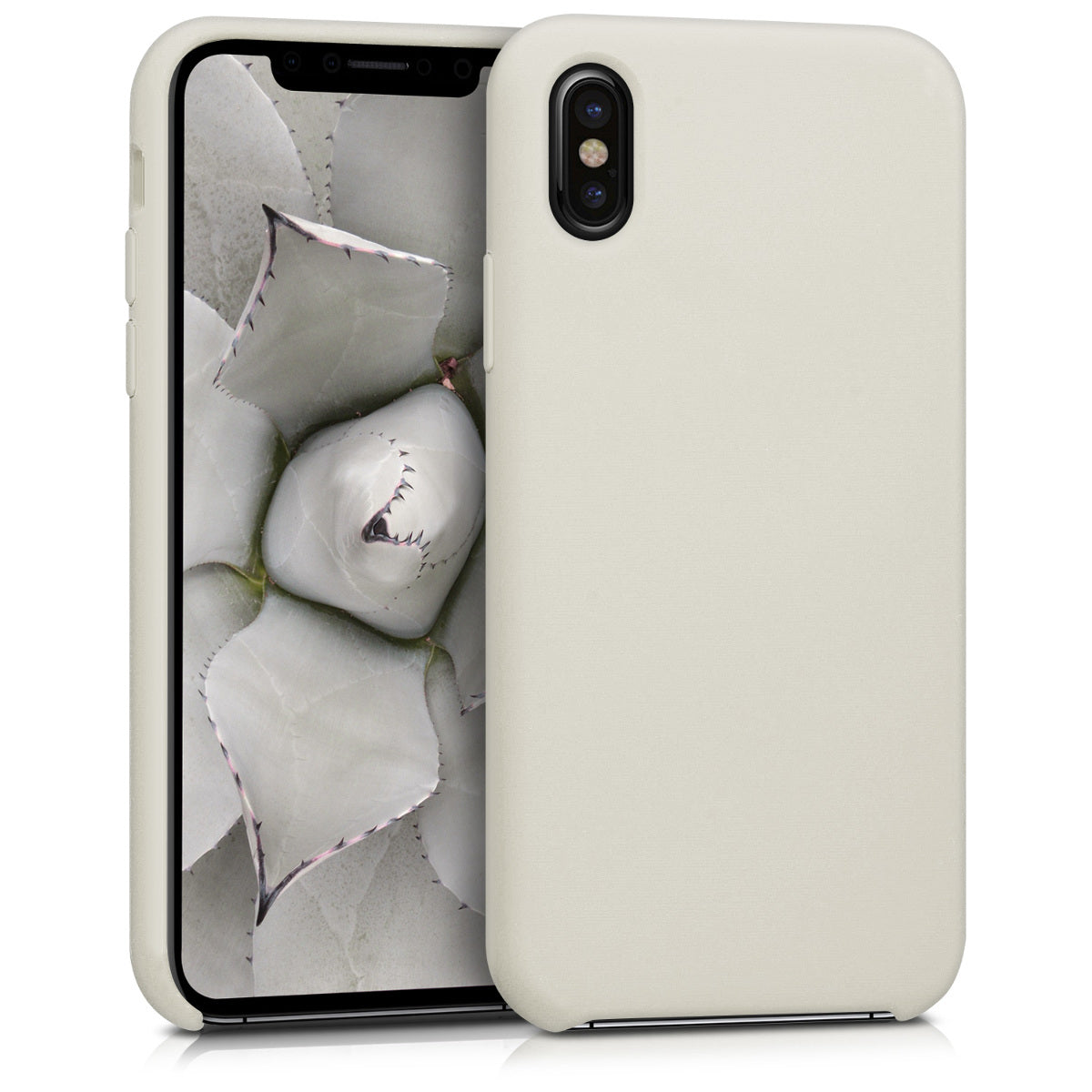 kwmobile Handyhülle für Apple iPhone X Case Silikon Kabelloses Laden Schutzhülle Cover