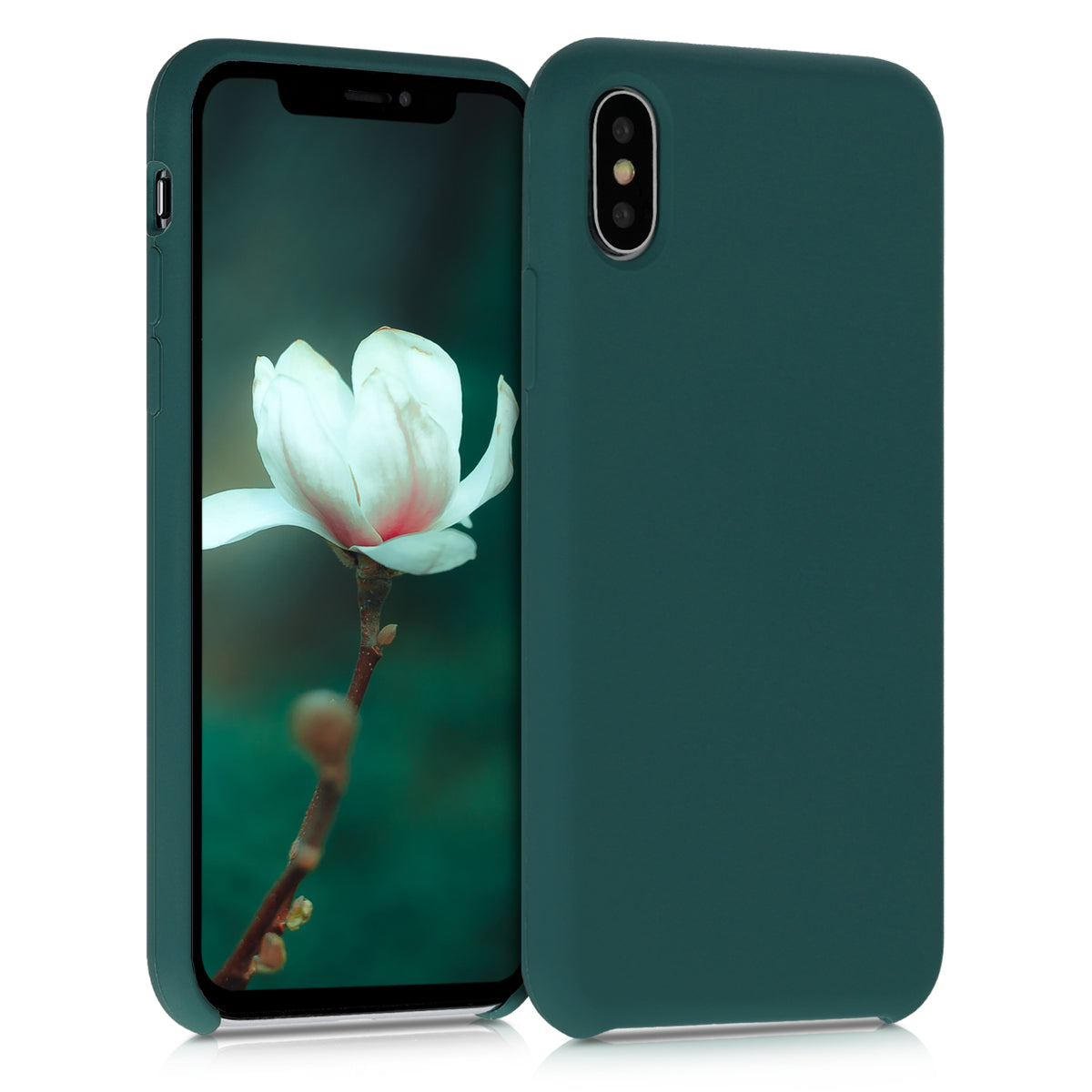 kwmobile Handyhülle für Apple iPhone X Case Silikon Kabelloses Laden Schutzhülle Cover