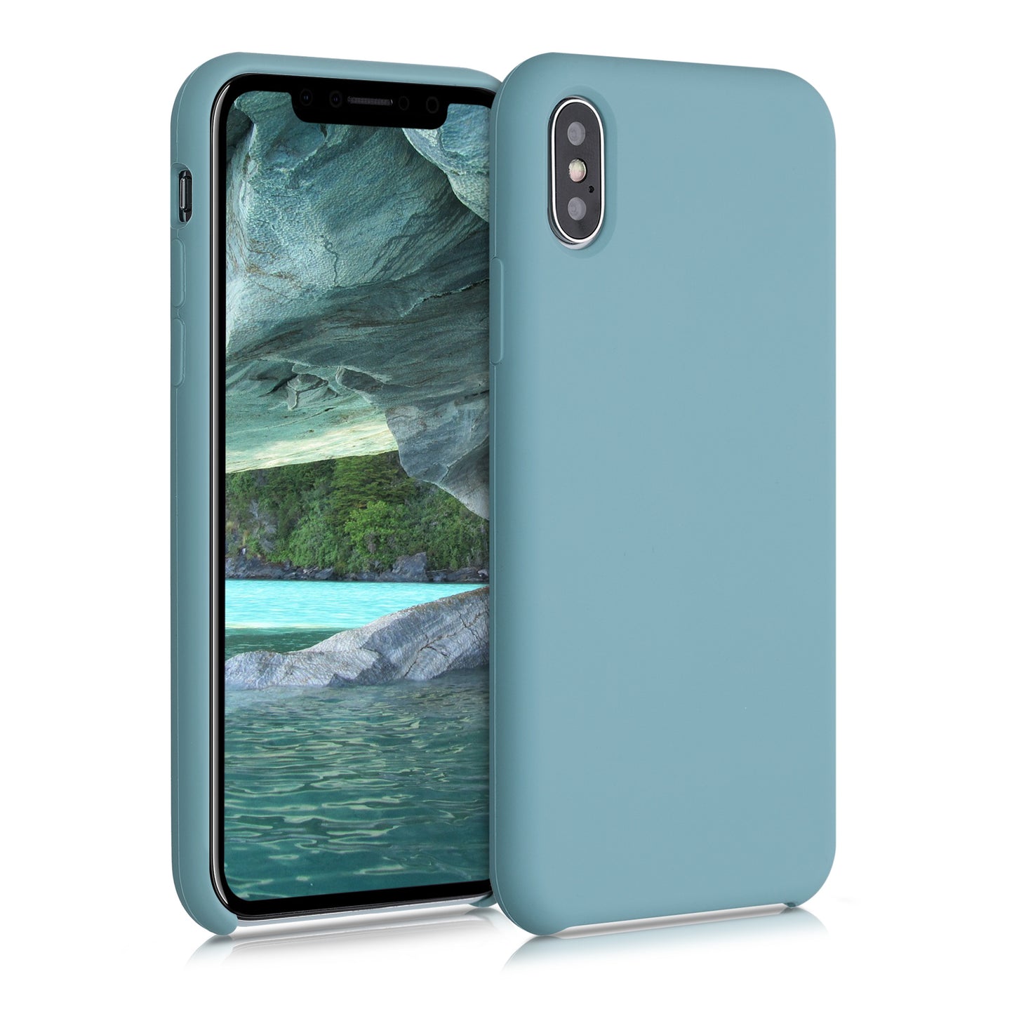 kwmobile Handyhülle für Apple iPhone X Case Silikon Kabelloses Laden Schutzhülle Cover