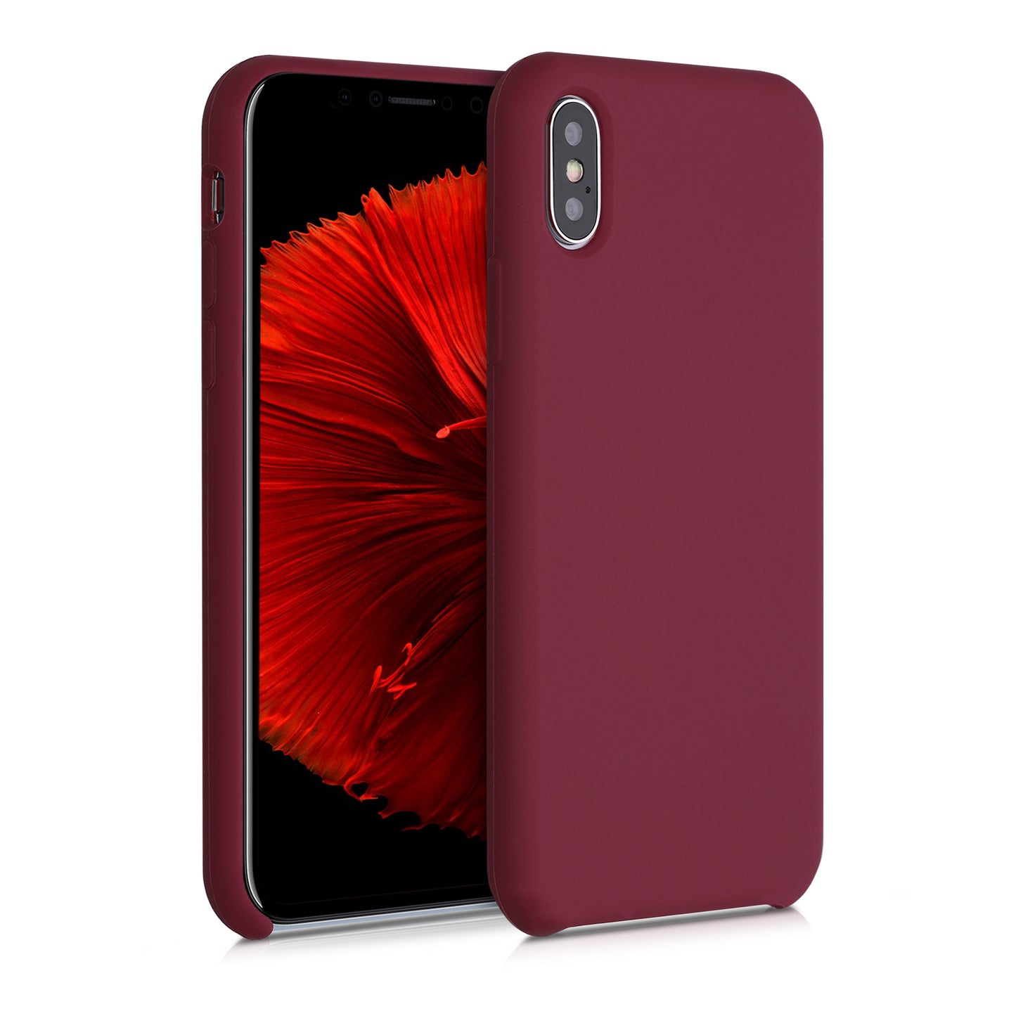 kwmobile Handyhülle für Apple iPhone X Case Silikon Kabelloses Laden Schutzhülle Cover