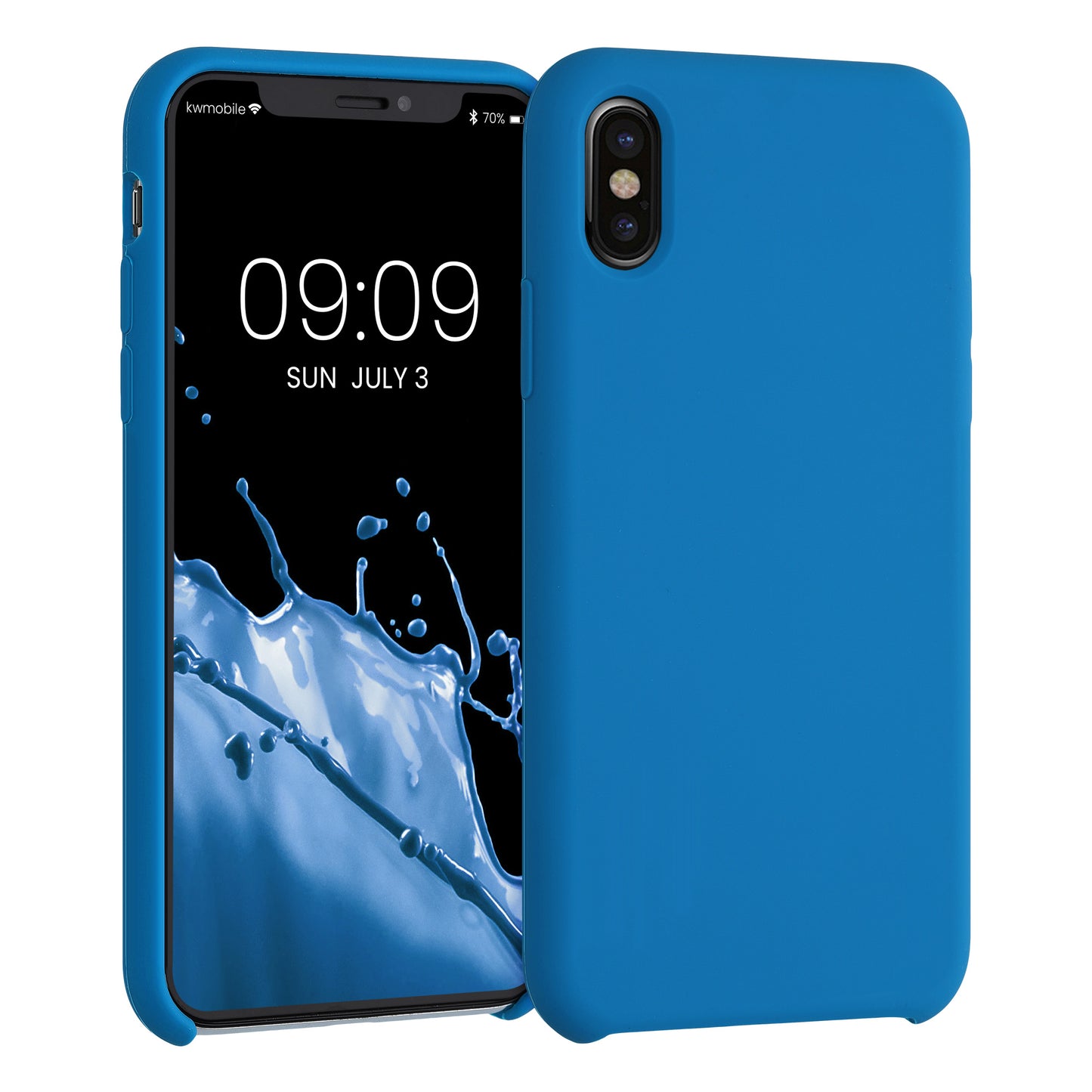 kwmobile Handyhülle für Apple iPhone X Case Silikon Kabelloses Laden Schutzhülle Cover