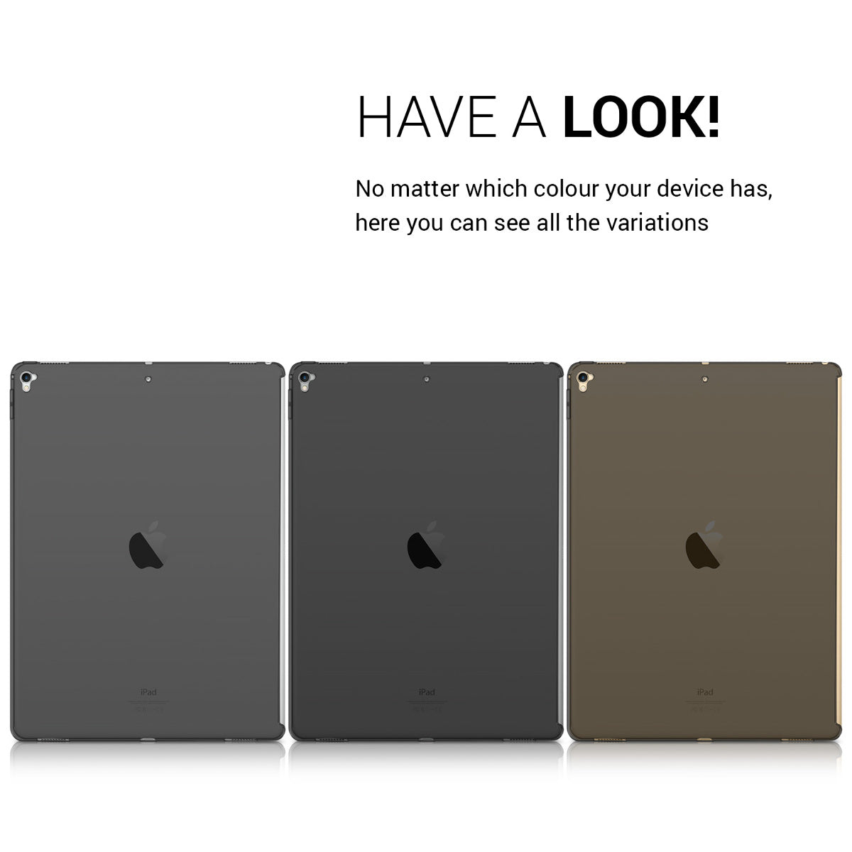 kwmobile Hülle kompatibel mit Apple iPad Pro 12,9" (2015 / 2017) - Tablet Cover - Tab Case Silikon Schutzhülle