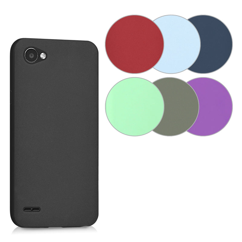 kwmobile Hülle kompatibel mit LG Q6 / Q6+ Hülle - weiches TPU Silikon Case - Cover geeignet für kabelloses Laden - Petrol matt Petrol matt  