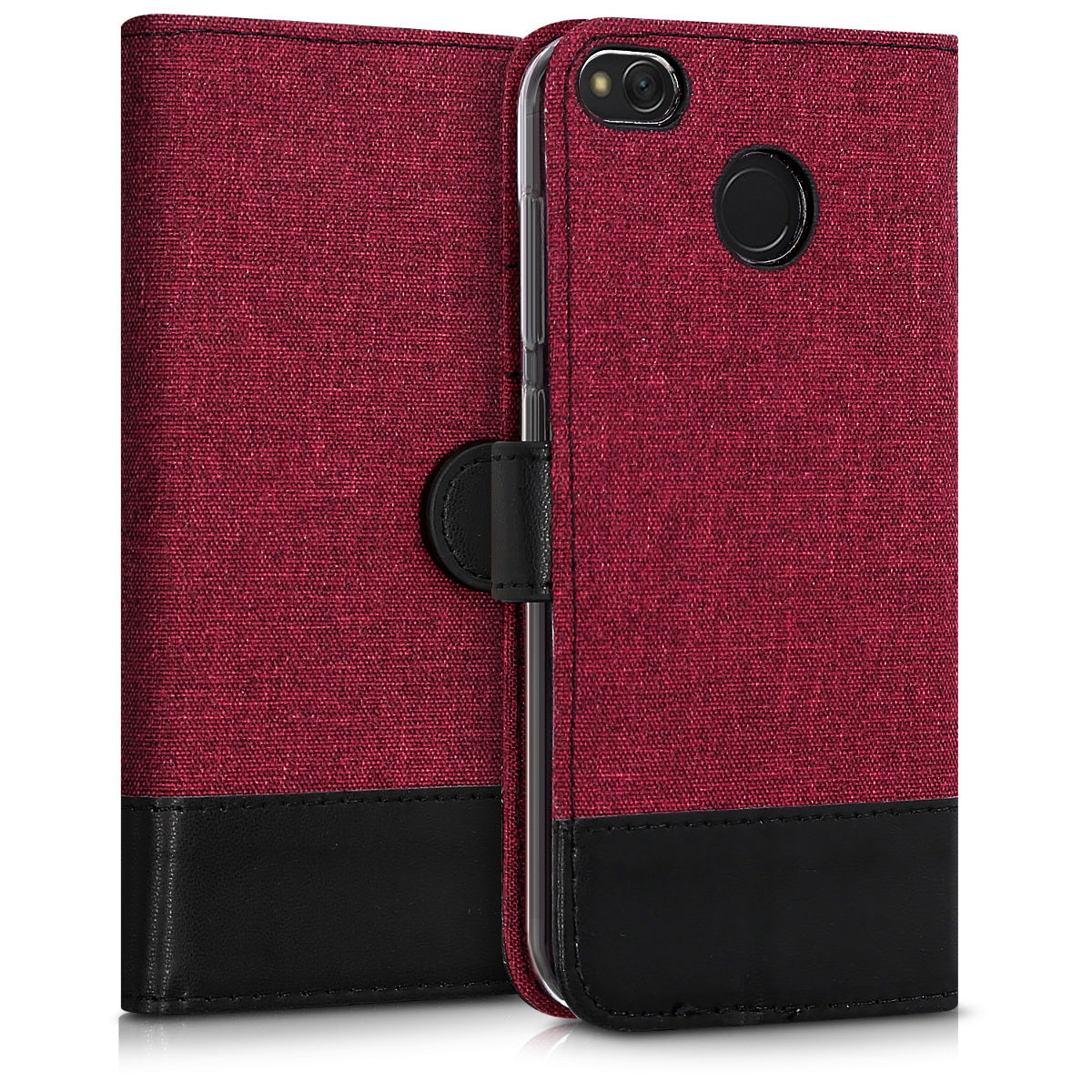 kwmobile Wallet Case kompatibel mit Xiaomi Redmi 4X - Hülle mit Ständer - Handyhülle Kartenfächer