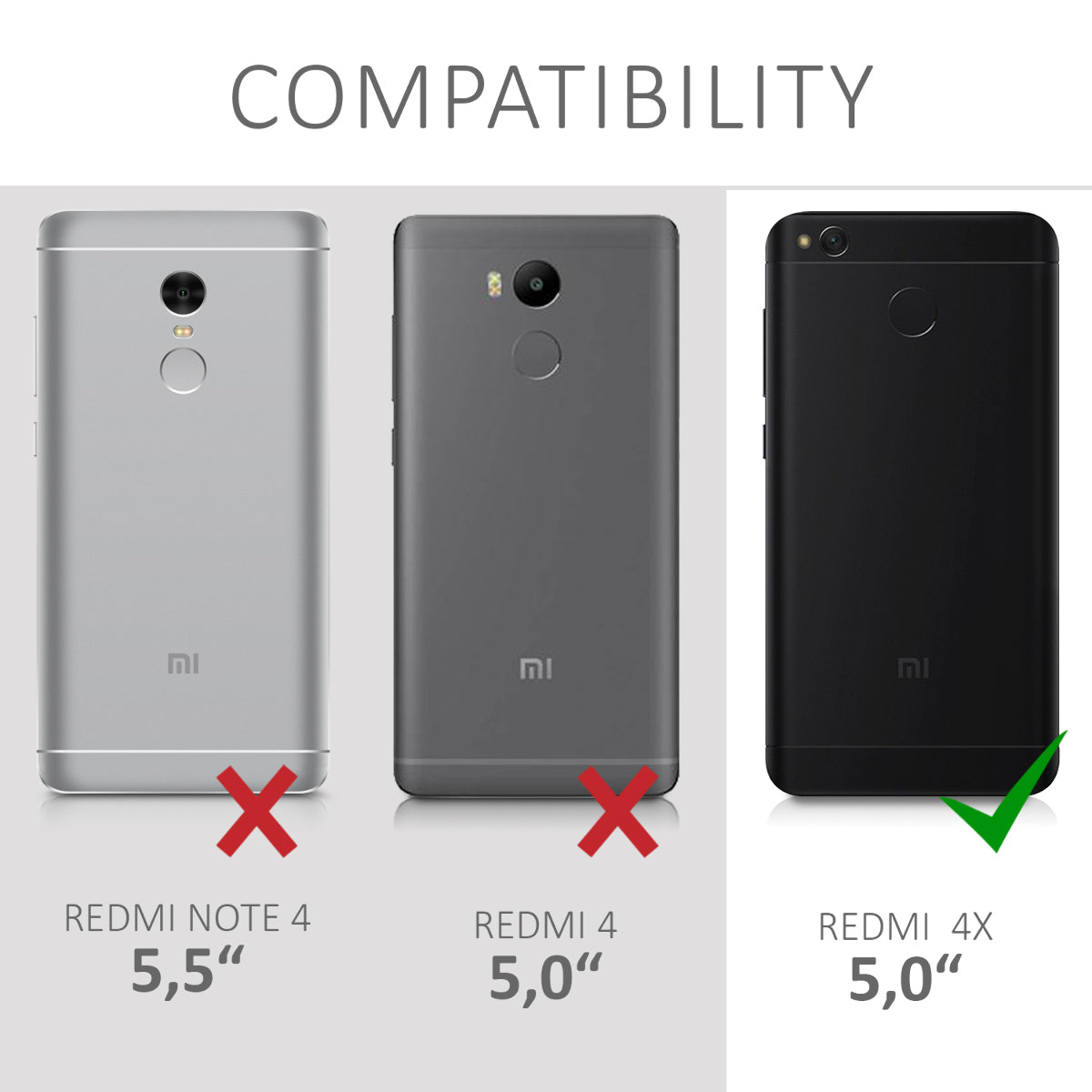 kwmobile Wallet Case kompatibel mit Xiaomi Redmi 4X - Hülle mit Ständer - Handyhülle Kartenfächer