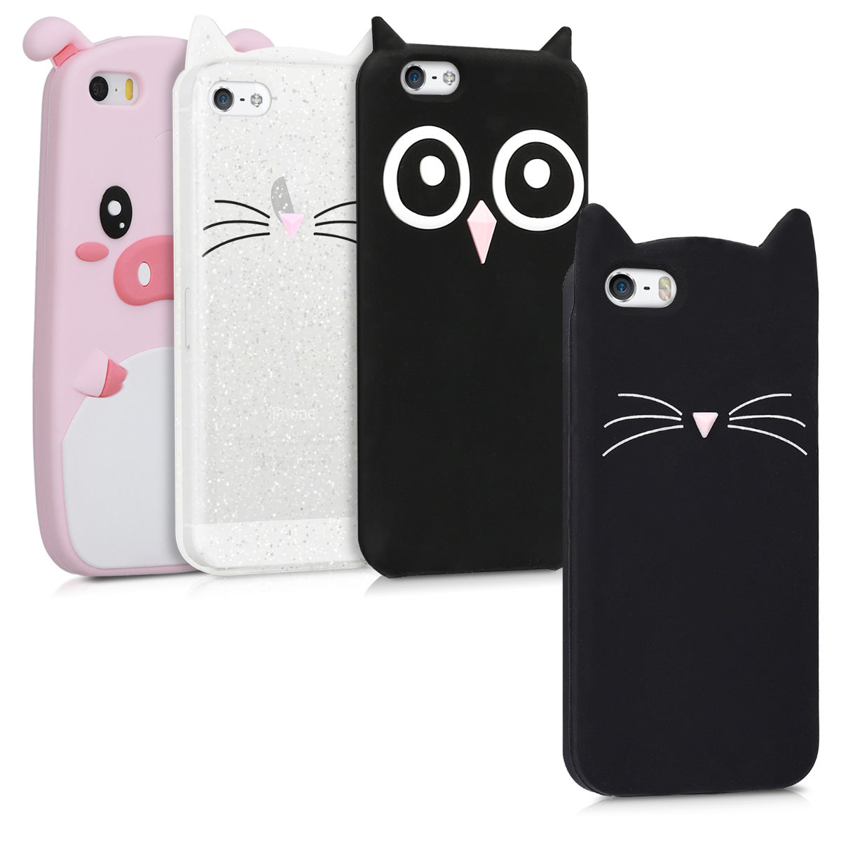 kwmobile Schutzhülle kompatibel mit Apple iPhone SE (1.Gen 2016) / iPhone 5 / iPhone 5S - Hülle Handy - Handyhülle - Cover Case