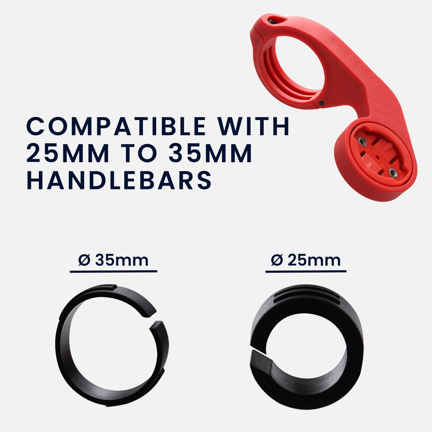 kwmobile Halter für Garmin Edge Halterung - Garmin Halterung Fahrrad - GPS Radcomputer Fahrradhalterung