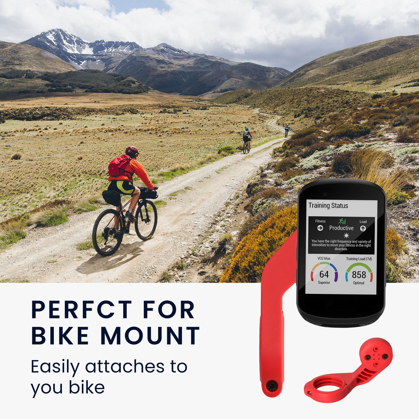 kwmobile Halter für Garmin Edge Halterung - Garmin Halterung Fahrrad - GPS Radcomputer Fahrradhalterung