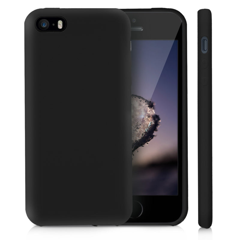 kwmobile Handyhülle für Apple iPhone SE (1.Gen 2016) / iPhone 5 / iPhone 5S Hülle - Case Silikon - Kabelloses Laden - Schutzhülle Cover