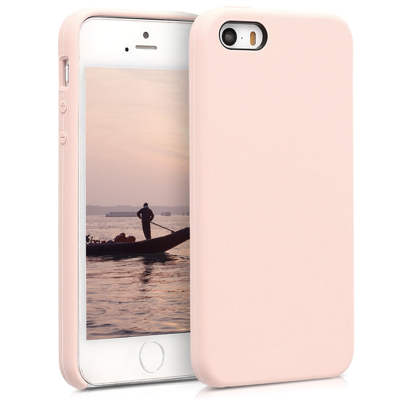 kwmobile Handyhülle für Apple iPhone SE (1.Gen 2016) / iPhone 5 / iPhone 5S Hülle - Case Silikon - Kabelloses Laden - Schutzhülle Cover