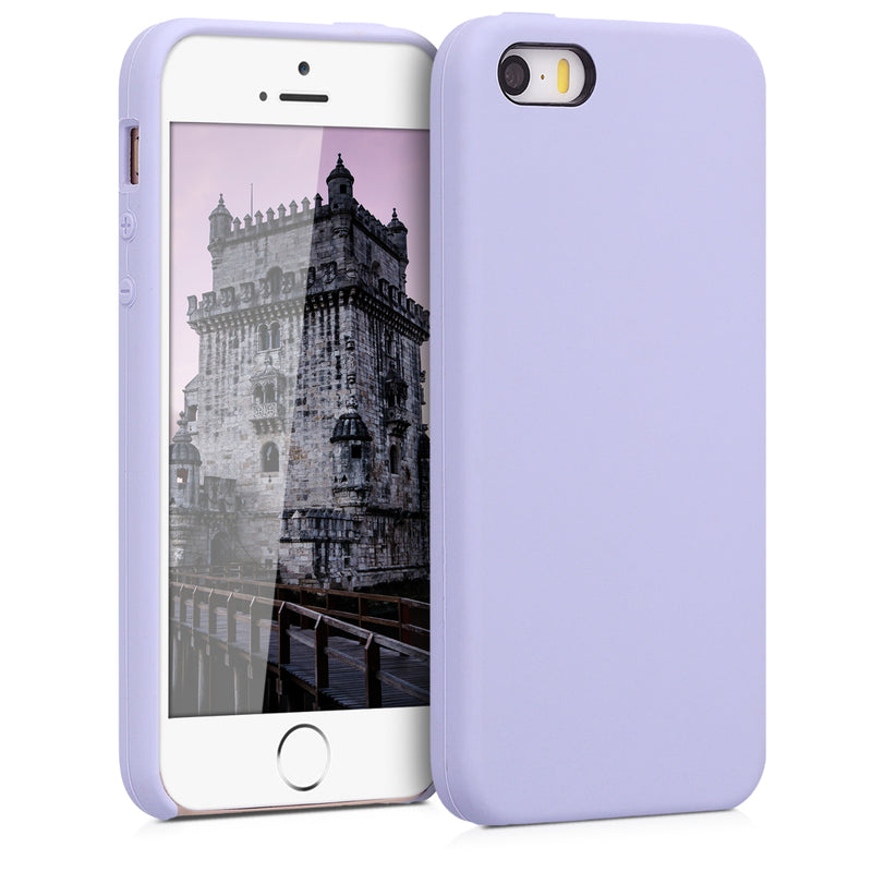 kwmobile Handyhülle für Apple iPhone SE (1.Gen 2016) / iPhone 5 / iPhone 5S Hülle - Case Silikon - Kabelloses Laden - Schutzhülle Cover