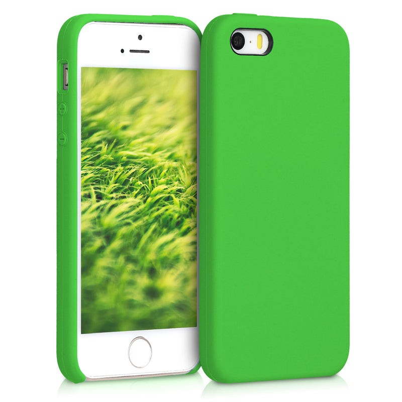 kwmobile Handyhülle für Apple iPhone SE (1.Gen 2016) / iPhone 5 / iPhone 5S Hülle - Case Silikon - Kabelloses Laden - Schutzhülle Cover