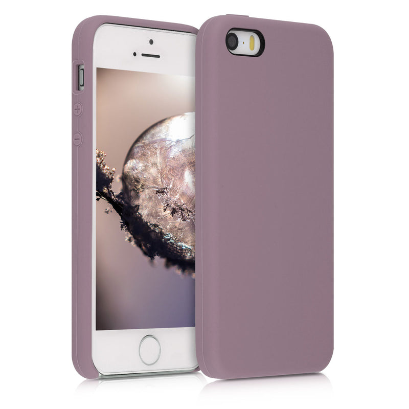 kwmobile Handyhülle für Apple iPhone SE (1.Gen 2016) / iPhone 5 / iPhone 5S Hülle - Case Silikon - Kabelloses Laden - Schutzhülle Cover