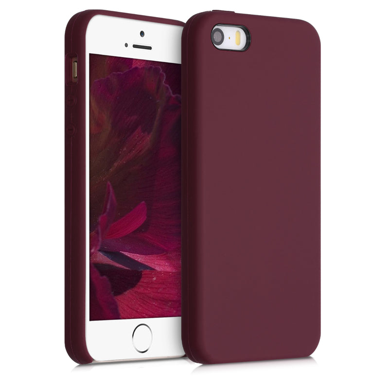 kwmobile Handyhülle für Apple iPhone SE (1.Gen 2016) / iPhone 5 / iPhone 5S Hülle - Case Silikon - Kabelloses Laden - Schutzhülle Cover