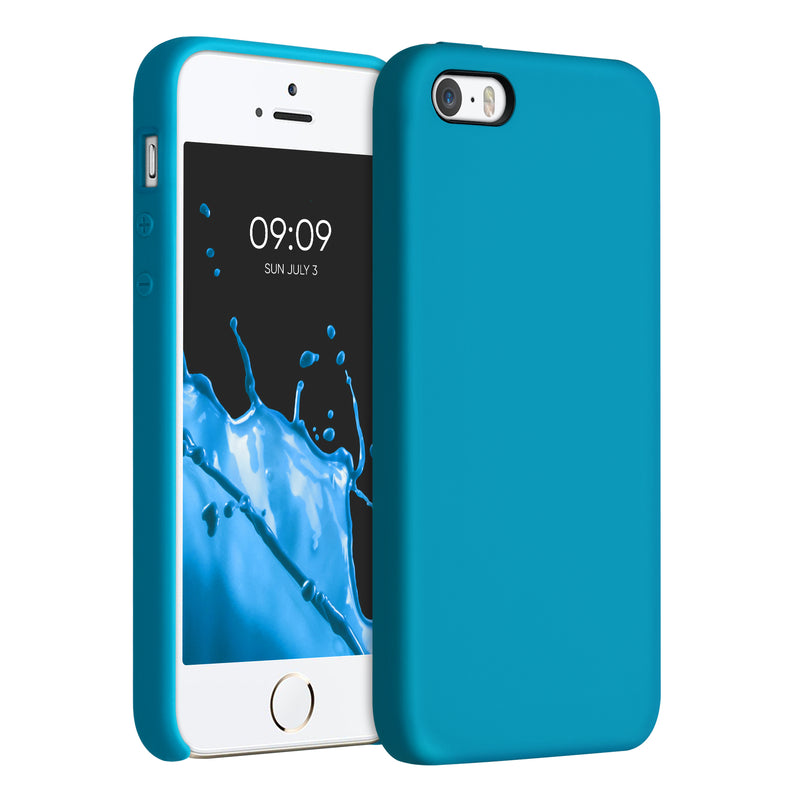 kwmobile Handyhülle für Apple iPhone SE (1.Gen 2016) / iPhone 5 / iPhone 5S Hülle - Case Silikon - Kabelloses Laden - Schutzhülle Cover