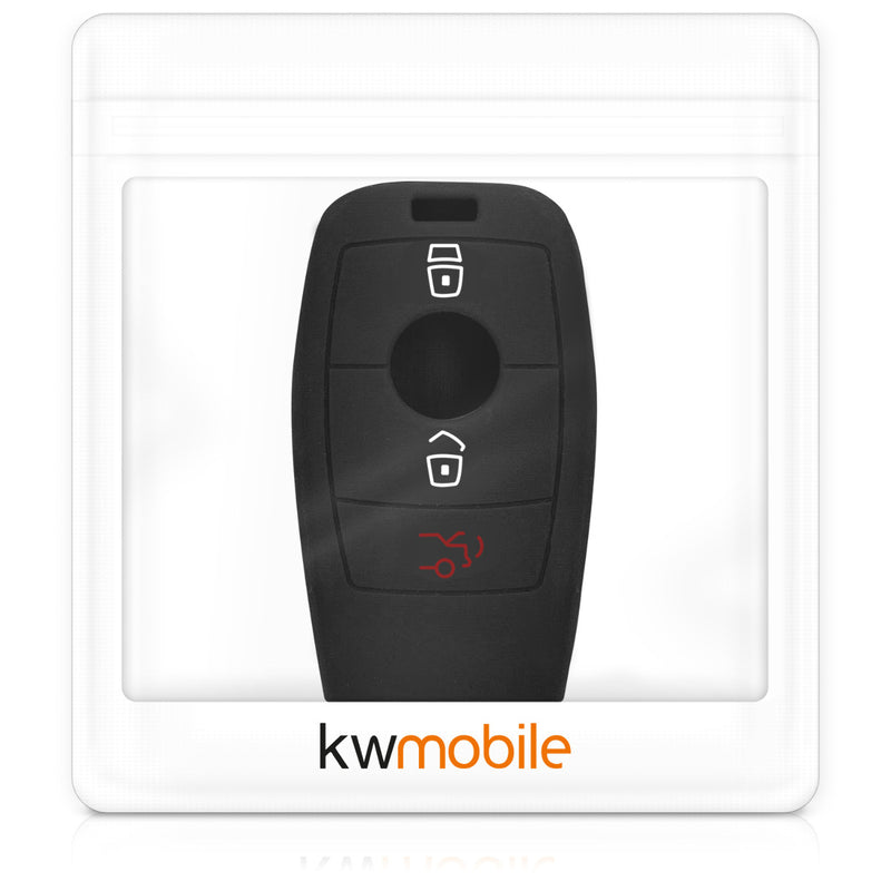 kwmobile Autoschlüssel Hülle kompatibel mit Mercedes Benz Smart Key Autoschlüssel (nur Keyless)