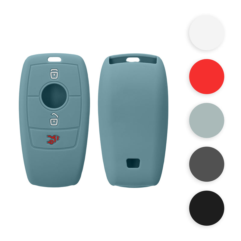 kwmobile Autoschlüssel Silikon Hülle kompatibel mit Mercedes Benz Smart Key Autoschlüssel (nur Keyless) - Schlüsselhülle in Cool Mint Cool Mint  