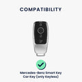 kwmobile Autoschlüssel Hülle kompatibel mit Mercedes Benz Smart Key Autoschlüssel (nur Keyless)