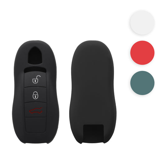 kwmobile Autoschlüssel Silikon Hülle kompatibel mit Porsche 3-Tasten Autoschlüssel (nur Keyless) - Schlüsselhülle in Cool Mint Cool Mint  