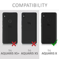 kwmobile Handyhülle für bq Aquaris X / X Pro Hülle - Kabelloses Laden - Schutzhülle Cover