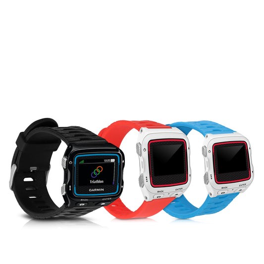 kwmobile Silikon Uhrenarmband für Garmin Forerunner 920XT Armband - Ersatzarmband für Fitnesstracker - Wechselarmband Smartwatch - Schwarz Schwarz  