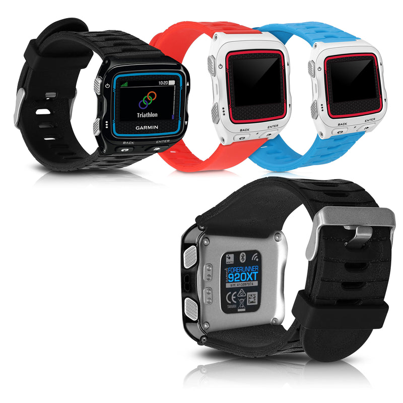 kwmobile Silikon Uhrenarmband für Garmin Forerunner 920XT Armband Ersatzarmband für Fitnesstracker Wechselarmband Smartwatch