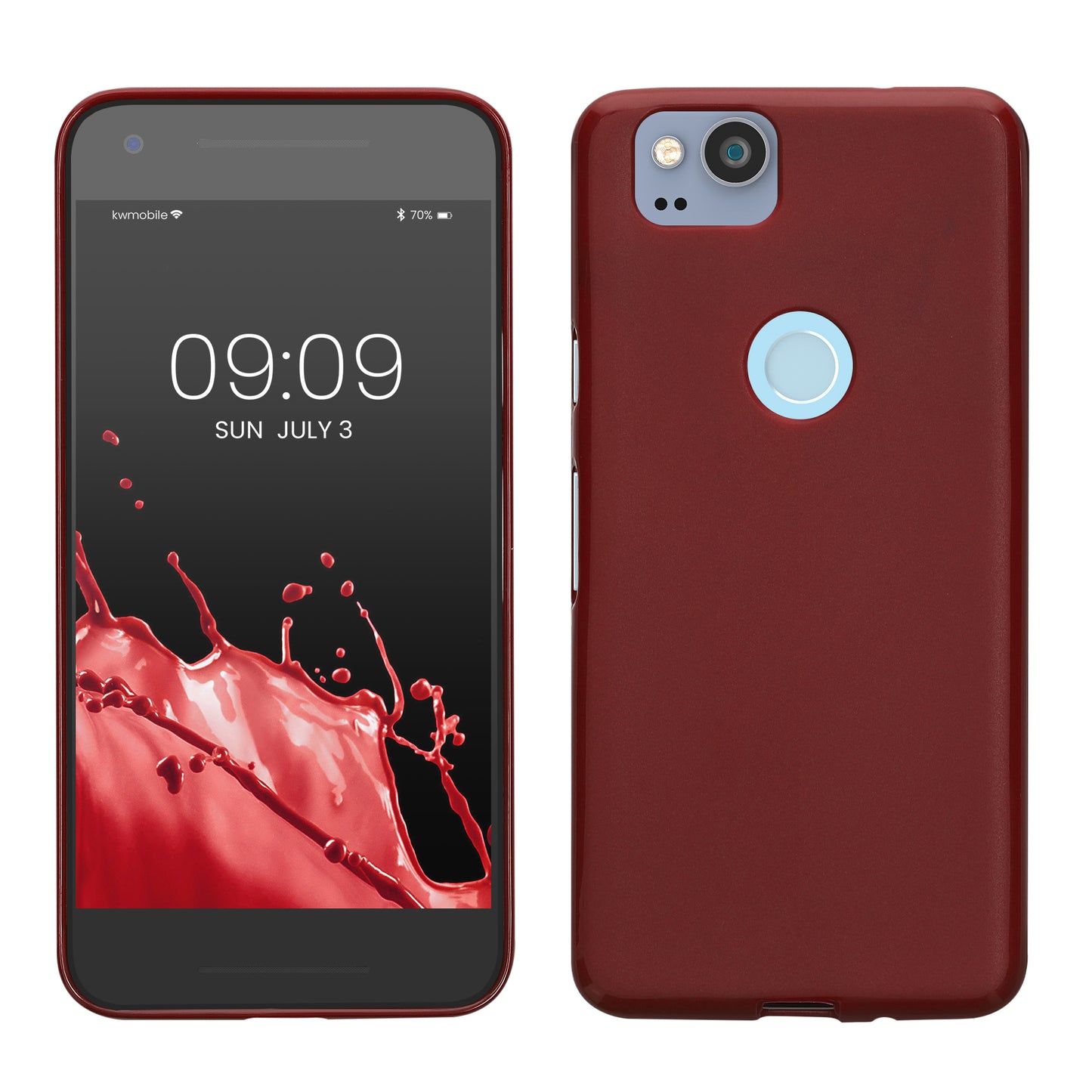 kwmobile Handyhülle für Google Pixel 2 Schutzhülle Cover Kabelloses Laden