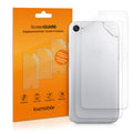 kwmobile 3x Schutzfolie Rückseite kompatibel mit Apple iPhone 8 / SE (2020) - Folie Backcover Smartphone - Handyfolie transparent Transparent  