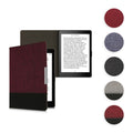 kwmobile Hülle kompatibel mit Kobo Aura ONE - Canvas eReader Schutzhülle Cover Case - Dunkelblau Schwarz Dunkelblau  