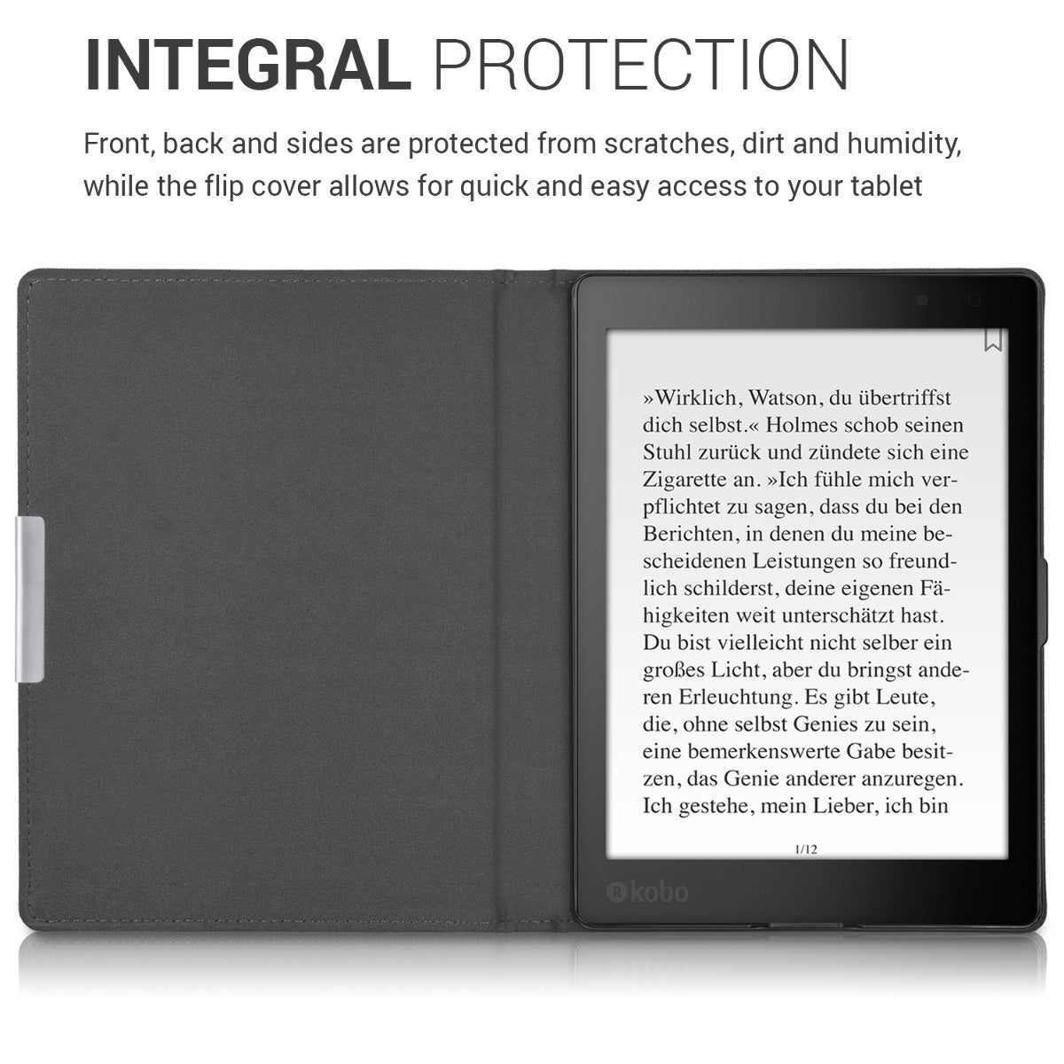 kwmobile Hülle kompatibel mit Kobo Aura ONE Schutzhülle Cover Case