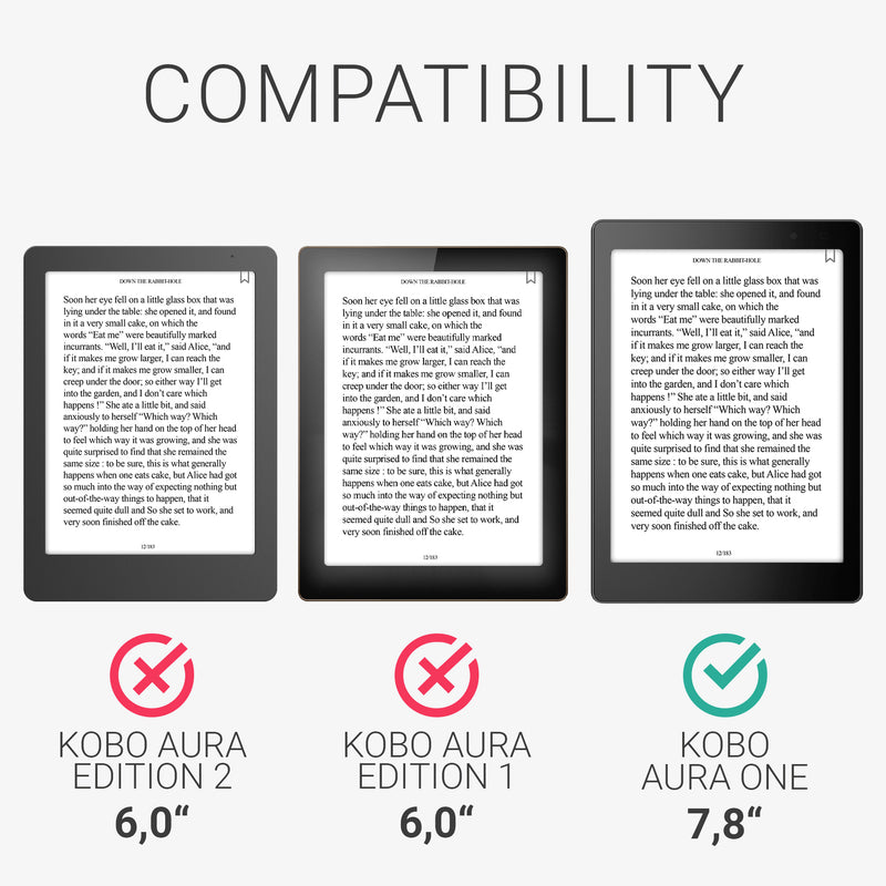 kwmobile Hülle kompatibel mit Kobo Aura ONE Schutzhülle Cover Case