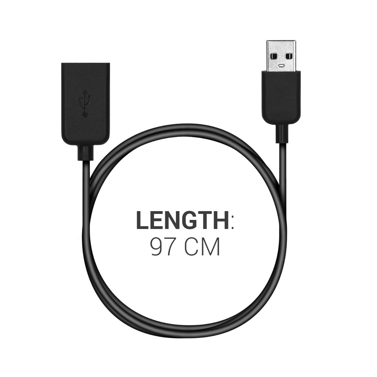 kwmobile USB Kabel Charger kompatibel mit Polar M200 / Huawei Band 4 Ladekabel Smart Watch Ersatzkabel Fitnesstracker Aufladekabel