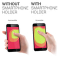 kwmobile Smartphone Fingerhalter Griff mit Ständer - Finger Halter für magnetische Autohalterungen - Selbstklebende Handy Fingerhalterung