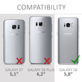 kwmobile Handyhülle für Samsung Galaxy S8 Hülle - Kabelloses Laden - Schutzhülle Cover