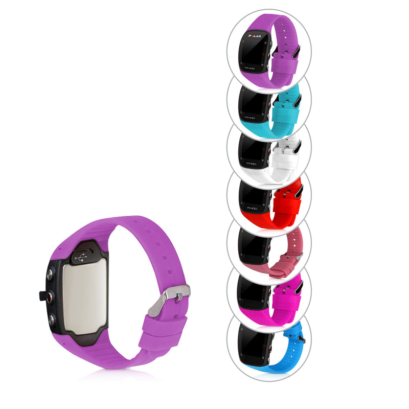 kwmobile Armband kompatibel mit Polar M400 / M430 Armband - Fitnesstracker Sportarmband Band aus Silikon