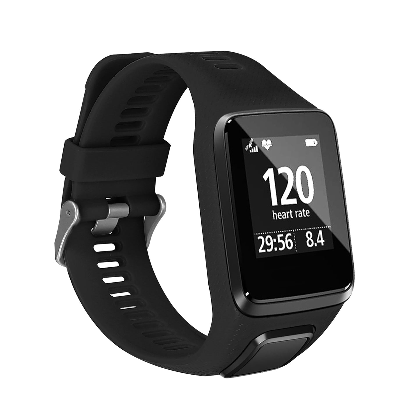 kwmobile Silikon Uhrenarmband für TomTom Adventurer/Runner 3/Spark 3/Golfer 2 Armband Ersatzarmband für Fitnesstracker Wechselarmband Smartwatch