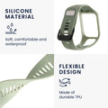 kwmobile Silikon Uhrenarmband für TomTom Adventurer/Runner 3/Spark 3/Golfer 2 Armband Ersatzarmband für Fitnesstracker Wechselarmband Smartwatch