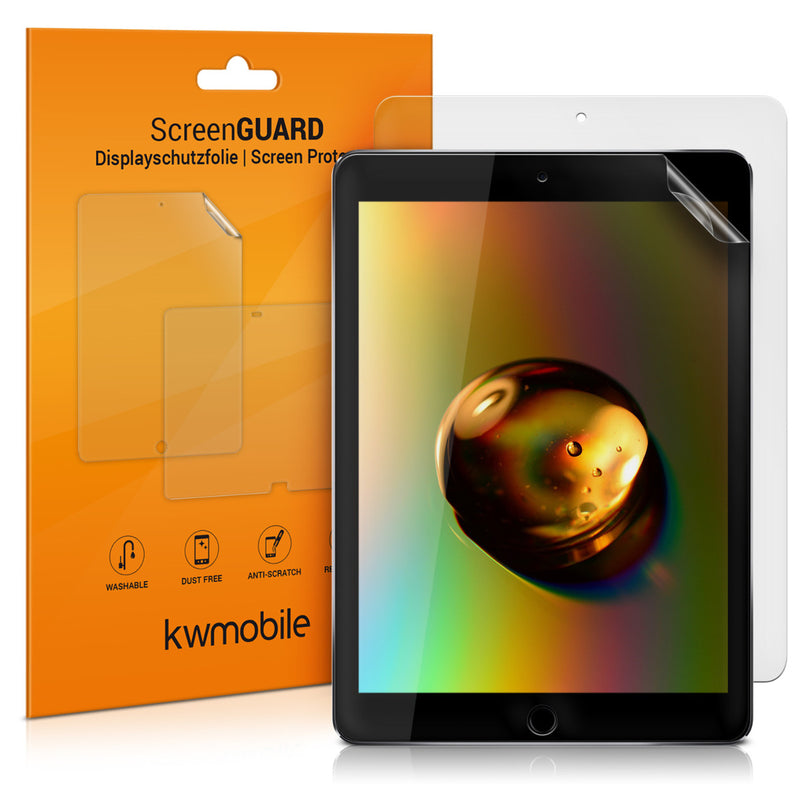 2x Folie kompatibel mit Apple iPad 9.7 (2017 / 2018)