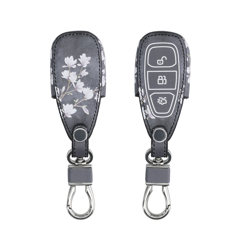 kwmobile Autoschlüssel Hülle kompatibel mit Ford 3-Tasten Autoschlüssel Keyless Go - Schutzhülle Schlüsselhülle Don't touch my Key