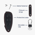 kwmobile Autoschlüssel Hülle kompatibel mit Ford 3-Tasten Autoschlüssel Keyless Go - Schutzhülle Schlüsselhülle Don't touch my Key