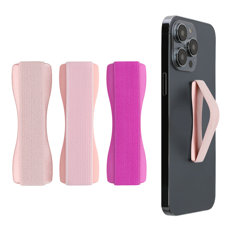 kwmobile Smartphone Fingerhalter Set - Handy Halter Griff Halterung Einhandbedienung - 3x Handyhalter