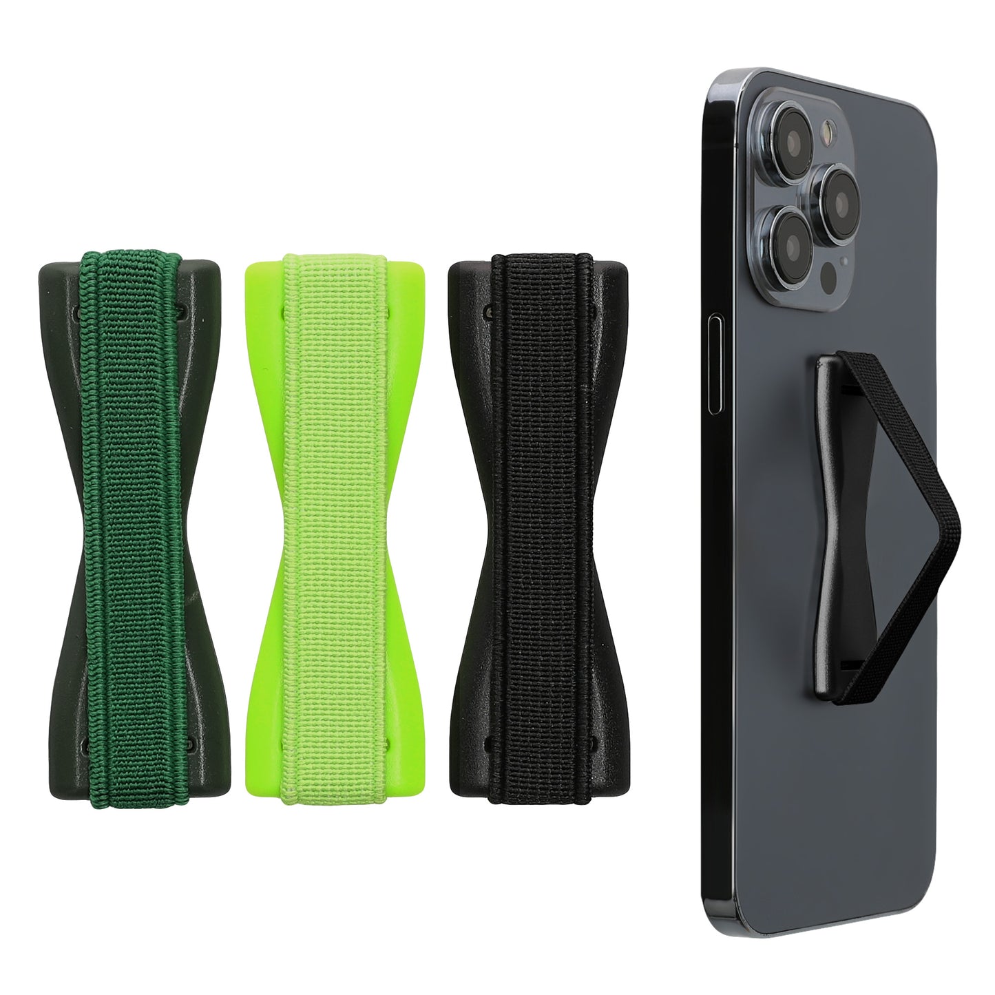 kwmobile Smartphone Fingerhalter Set - Handy Halter Griff Halterung Einhandbedienung - 3x Handyhalter