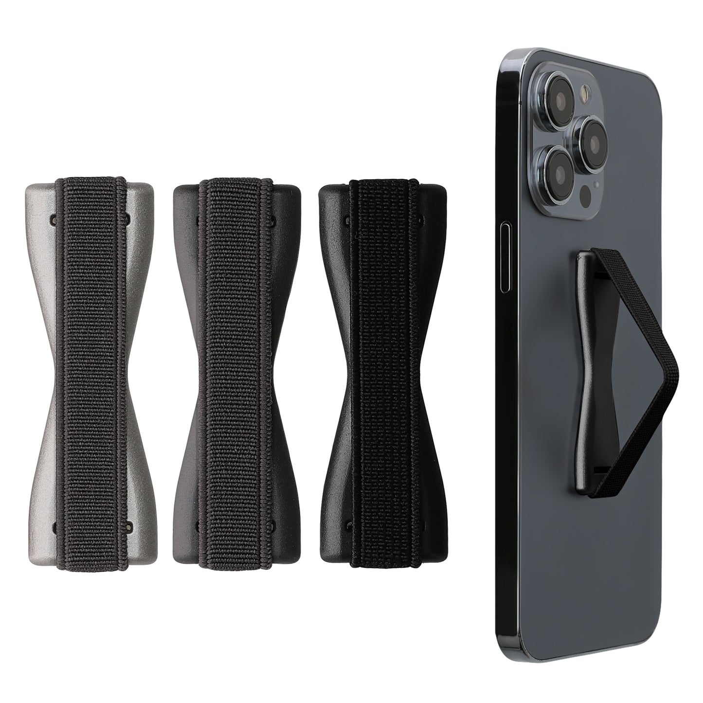 kwmobile Smartphone Fingerhalter Set - Handy Halter Griff Halterung Einhandbedienung - 3x Handyhalter