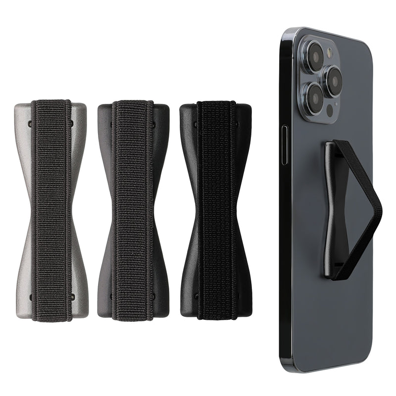 kwmobile Smartphone Fingerhalter Set - Handy Halter Griff Halterung Einhandbedienung - 3x Handyhalter