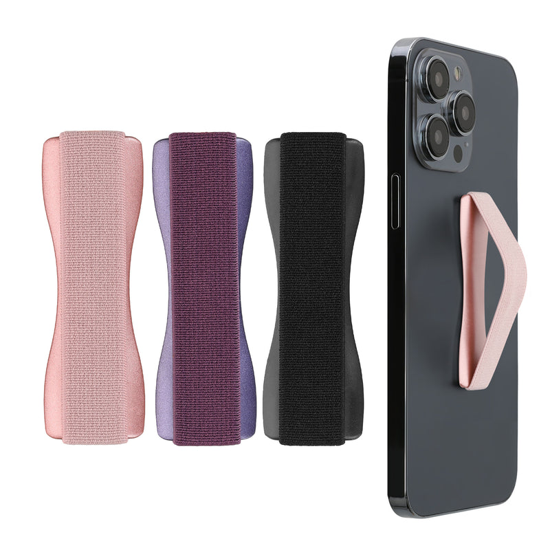 kwmobile Smartphone Fingerhalter Set - Handy Halter Griff Halterung Einhandbedienung - 3x Handyhalter