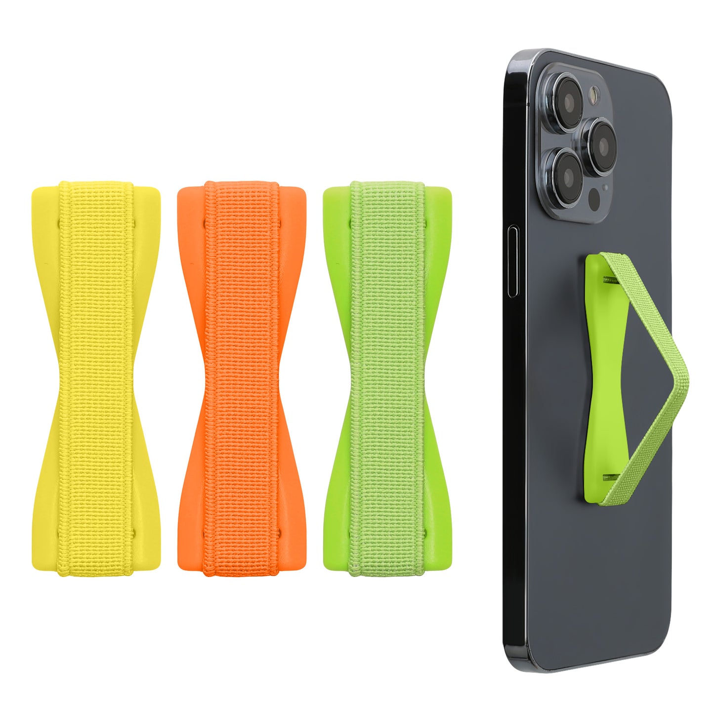 kwmobile Smartphone Fingerhalter Set - Handy Halter Griff Halterung Einhandbedienung - 3x Handyhalter