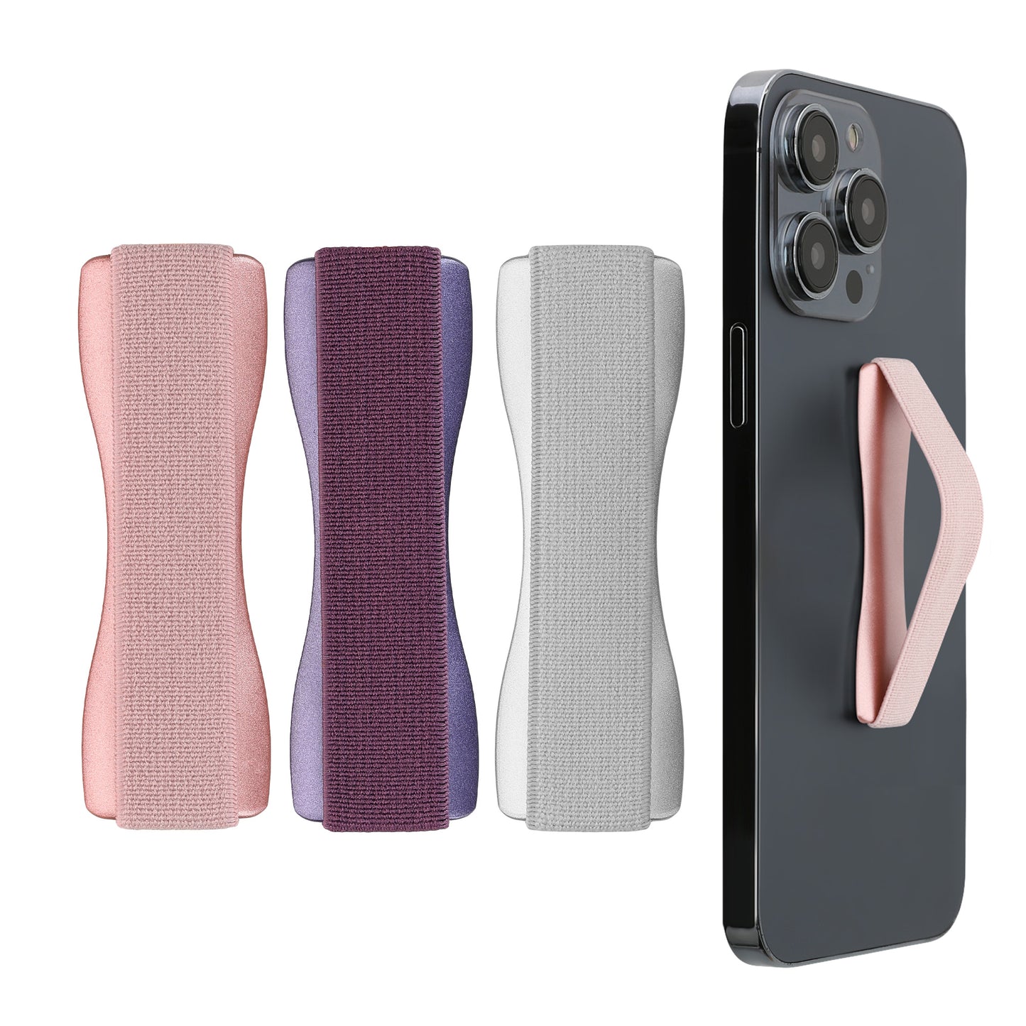 kwmobile Smartphone Fingerhalter Set - Handy Halter Griff Halterung Einhandbedienung - 3x Handyhalter
